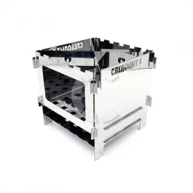 Печь-щепочница, нерж.сталь, 154х154х150 мм, СЛЕДОПЫТ