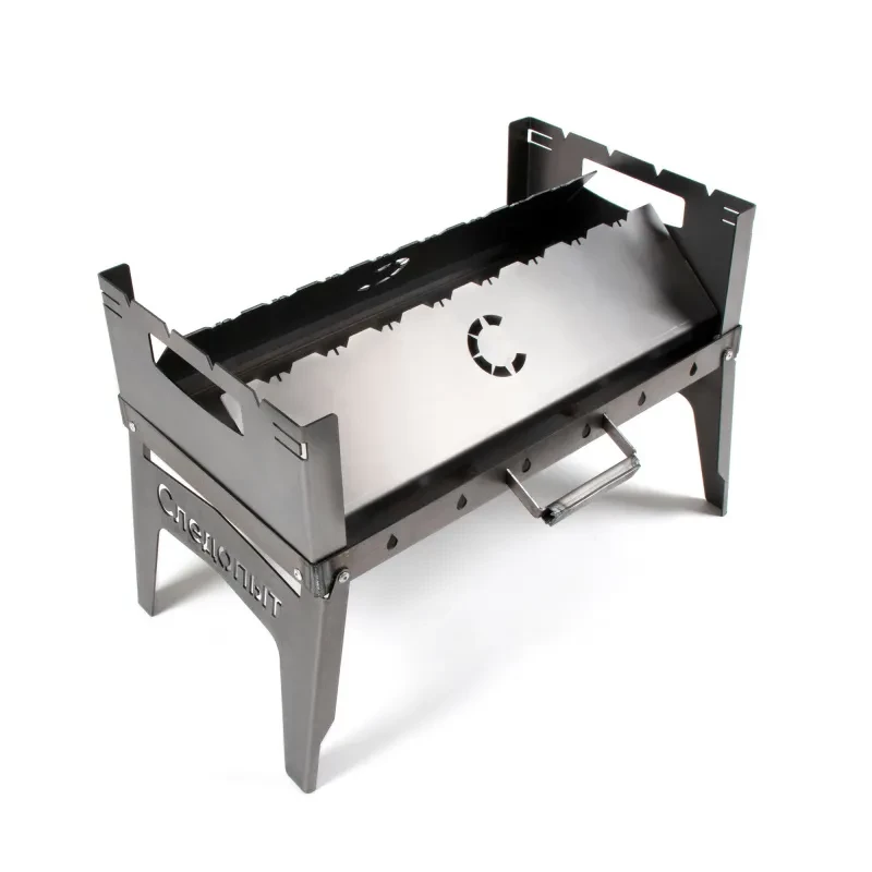 Мангал-дипломат 555х306х355 мм, толщина 2 мм, в сумке, СЛЕДОПЫТ