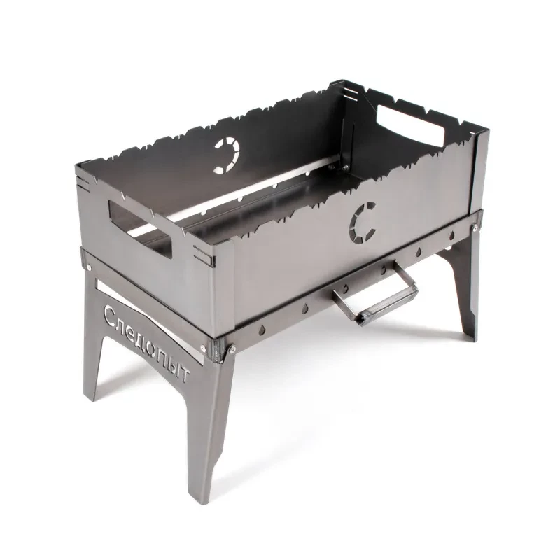 Мангал-дипломат 555х306х355 мм, толщина 2 мм, в сумке, СЛЕДОПЫТ