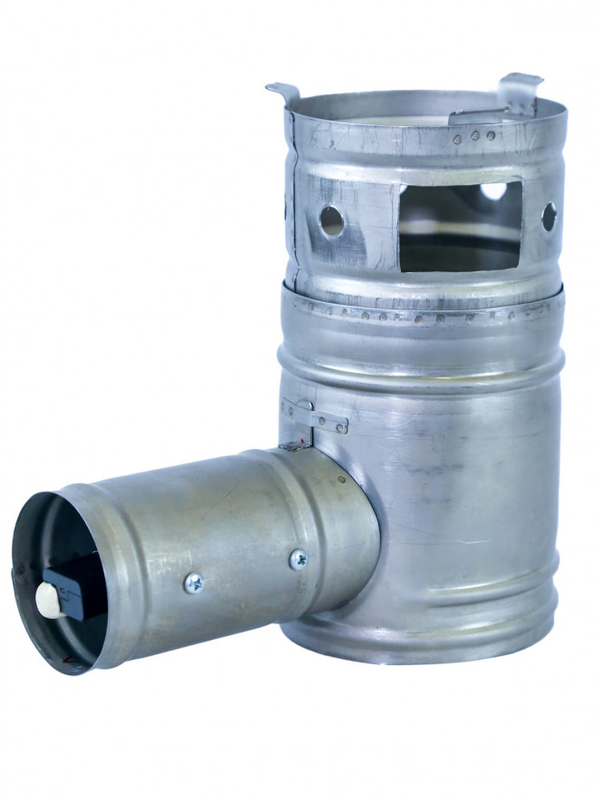 Турбопечка щепочница Век d 108 мм титан