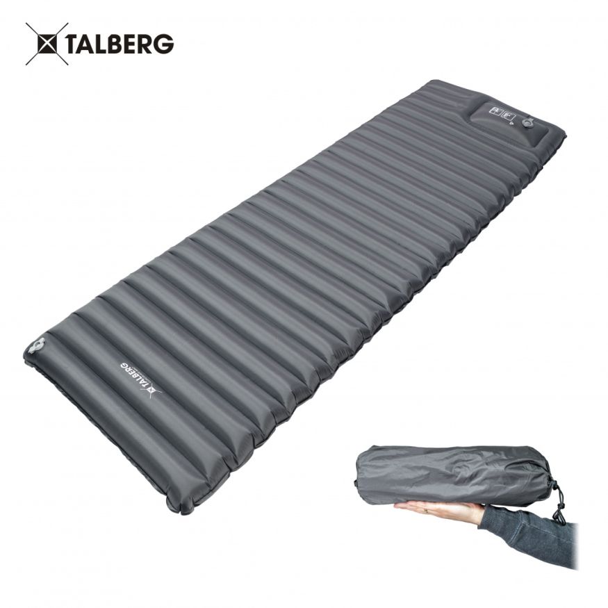 Коврик надувной LUXOR AIR GREY MAT, 185 х 60 х 8 см, TALBERG