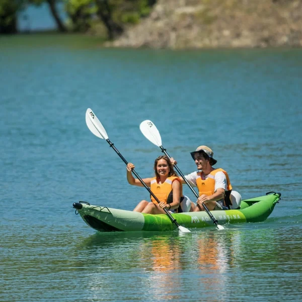 Каяк надувной двухместный с веслами Aqua Marina Betta-412, 412x80см