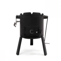 Печь под казан 12 л СИБИРСКИЙ СЛЕДОПЫТ, d-370, сталь 2мм, без трубы