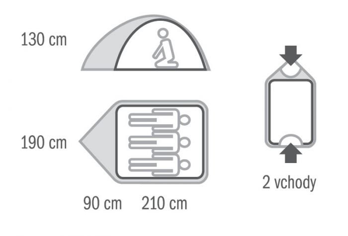 BEAST палатка, 3, светло-зеленый