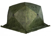 Палатка зимняя ЧУМ 2 (трехслойная, пиксель с выводом под трубу)