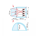 Палатка &amp;quot;Bell 4&amp;quot; v2, зеленый цвет, Tramp